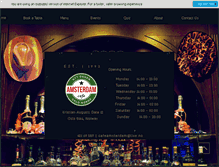Tablet Screenshot of cafeamsterdam.no